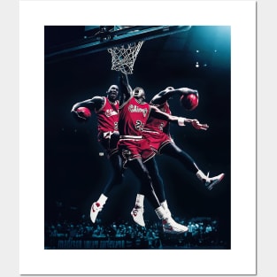 BASKETBALLART -CHICAGO MVP 23 GOAT DUNK Posters and Art